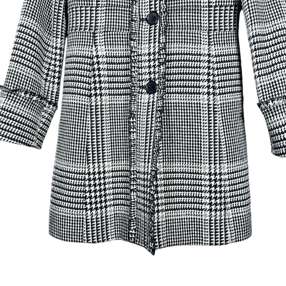 J. Crew Monochrome Checkered Trench Coat - Picture 5 of 11